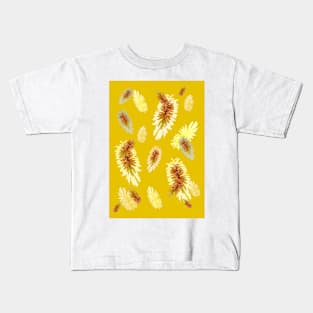 Pocos on yellow and orange Kids T-Shirt